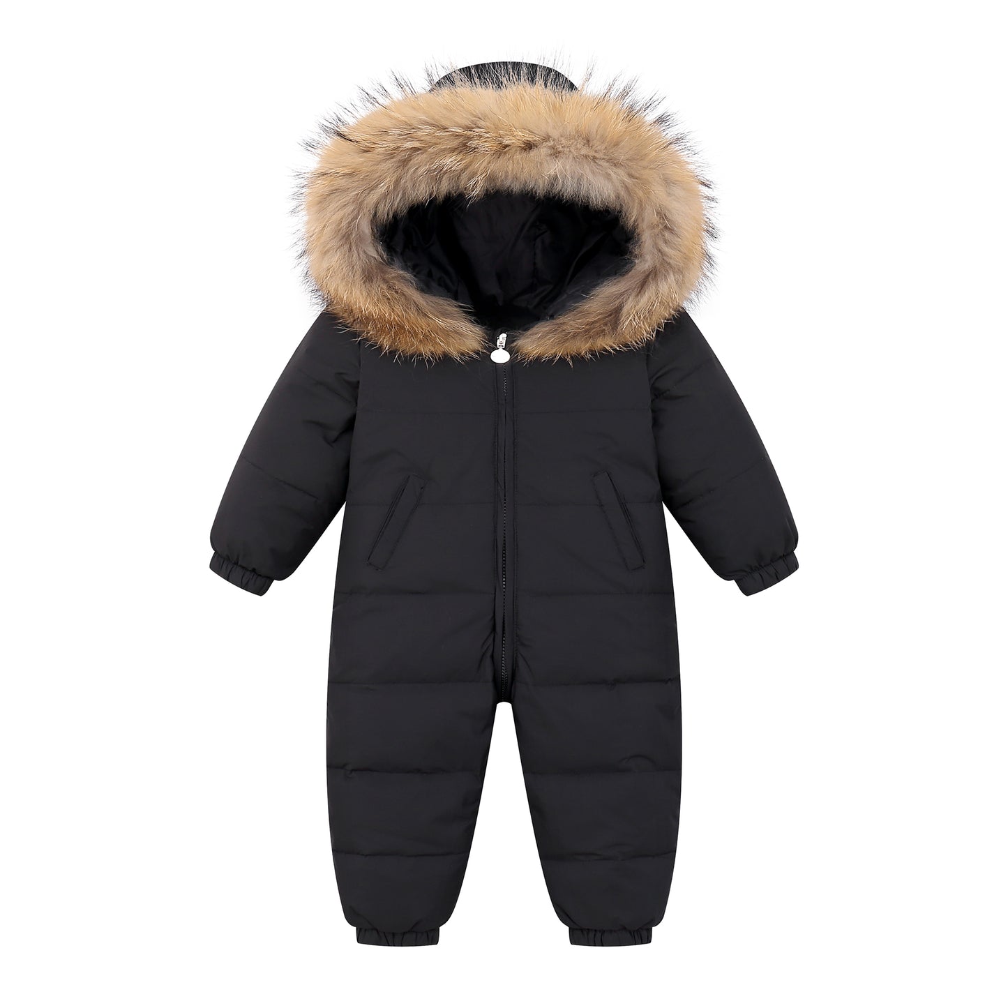 Toddler Baby Girls Boys Sweater Coat Winter Outwear Zipper Down Jumpsuits Snowsuit Coat Romper