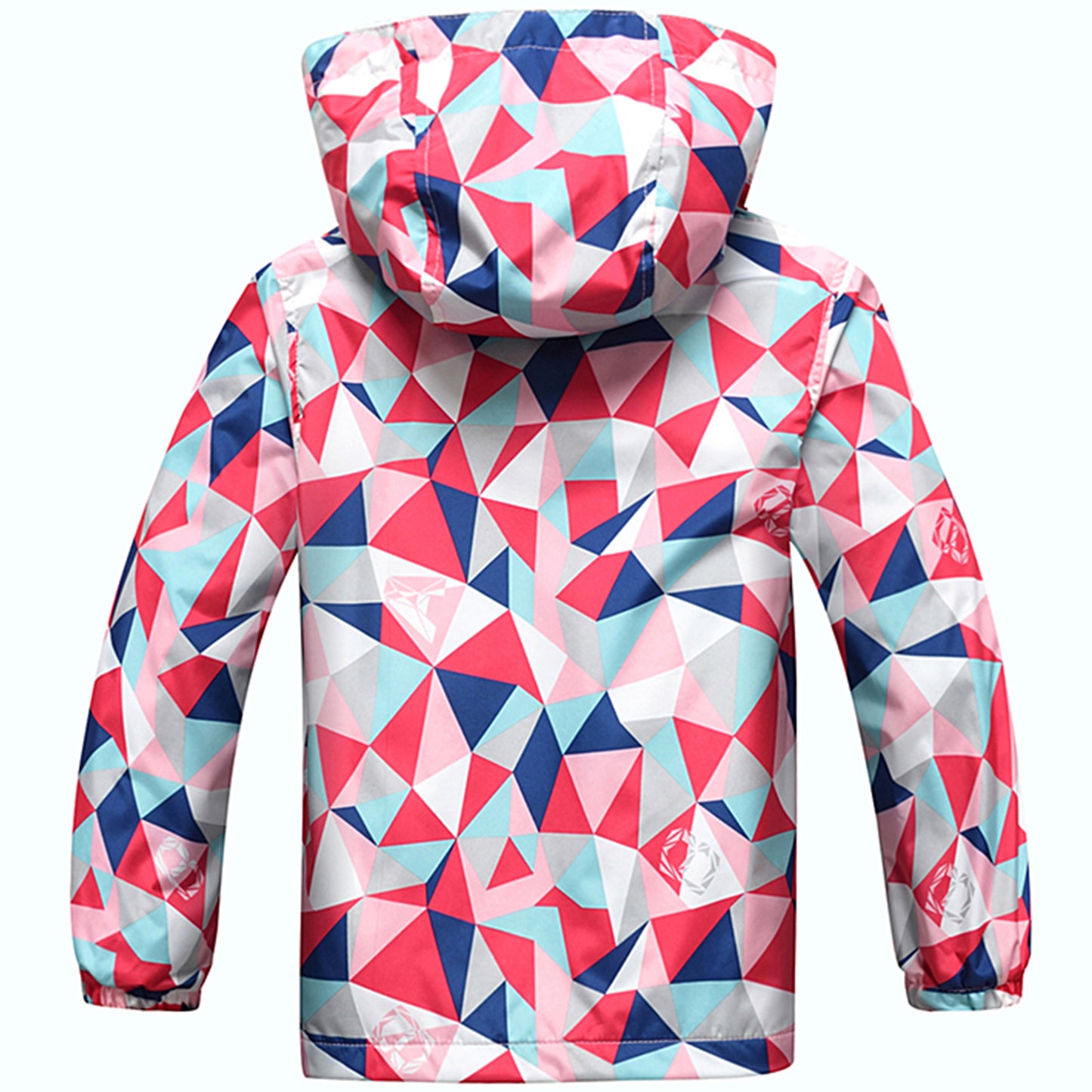 Fewlby Toddler Girls Raincoat Hooded Waterproof Lightweight Kids Rain Poncho Jacket Windbreaker for kids