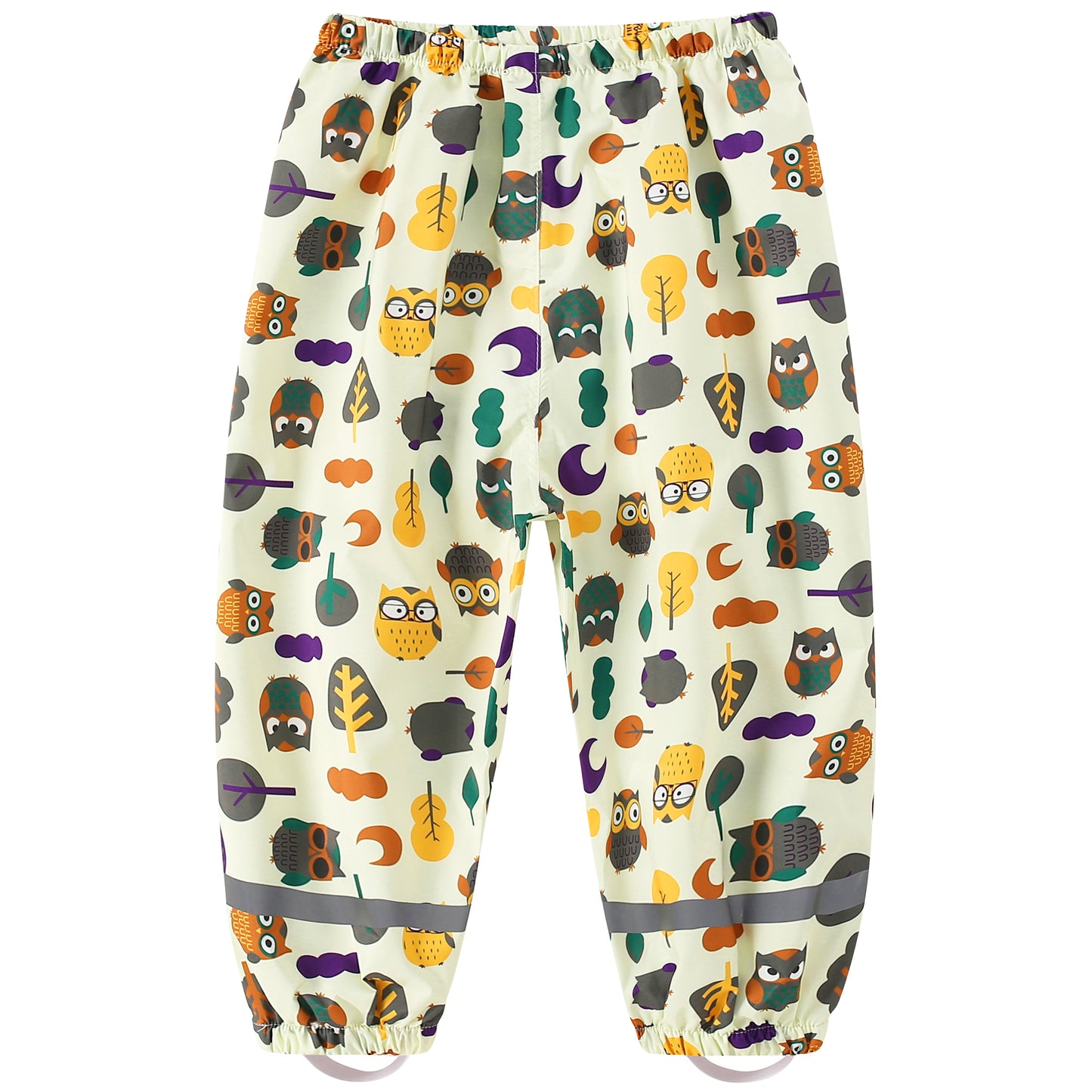 Toddler Rain Pants Kids' Waterproof Rain Pants Lightweight Reflective Rain Wear for Boys Girls