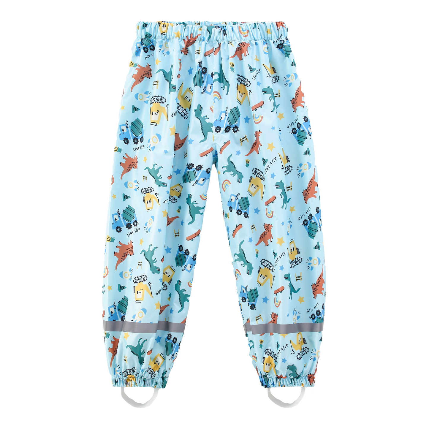Toddler Rain Pants Kids' Waterproof Rain Pants Lightweight Reflective Rain Wear for Boys Girls
