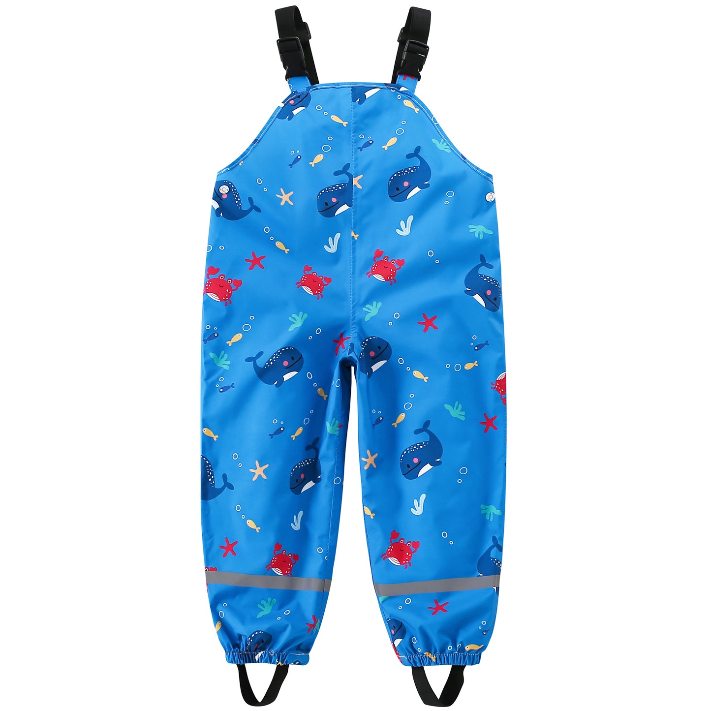 Kids Waterproof Rain Bib Pants, Toddlers Suspender Mud Dirty Proof Rain Wear
