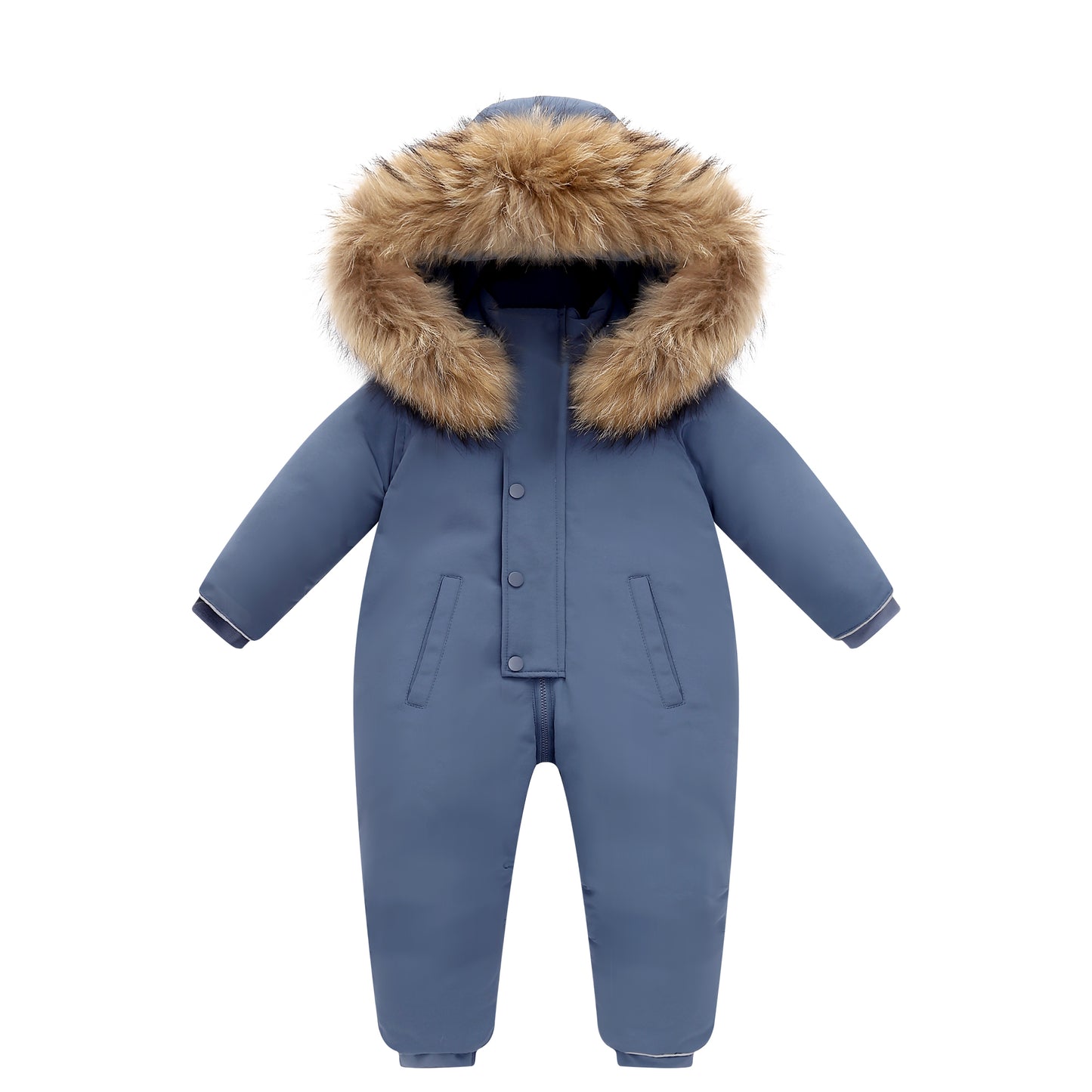 Baby Snowsuit Infant Baby Boys Girls Romper Winter Down Jacket Hooded One-Piece Outwear Toddler Jumpsuit