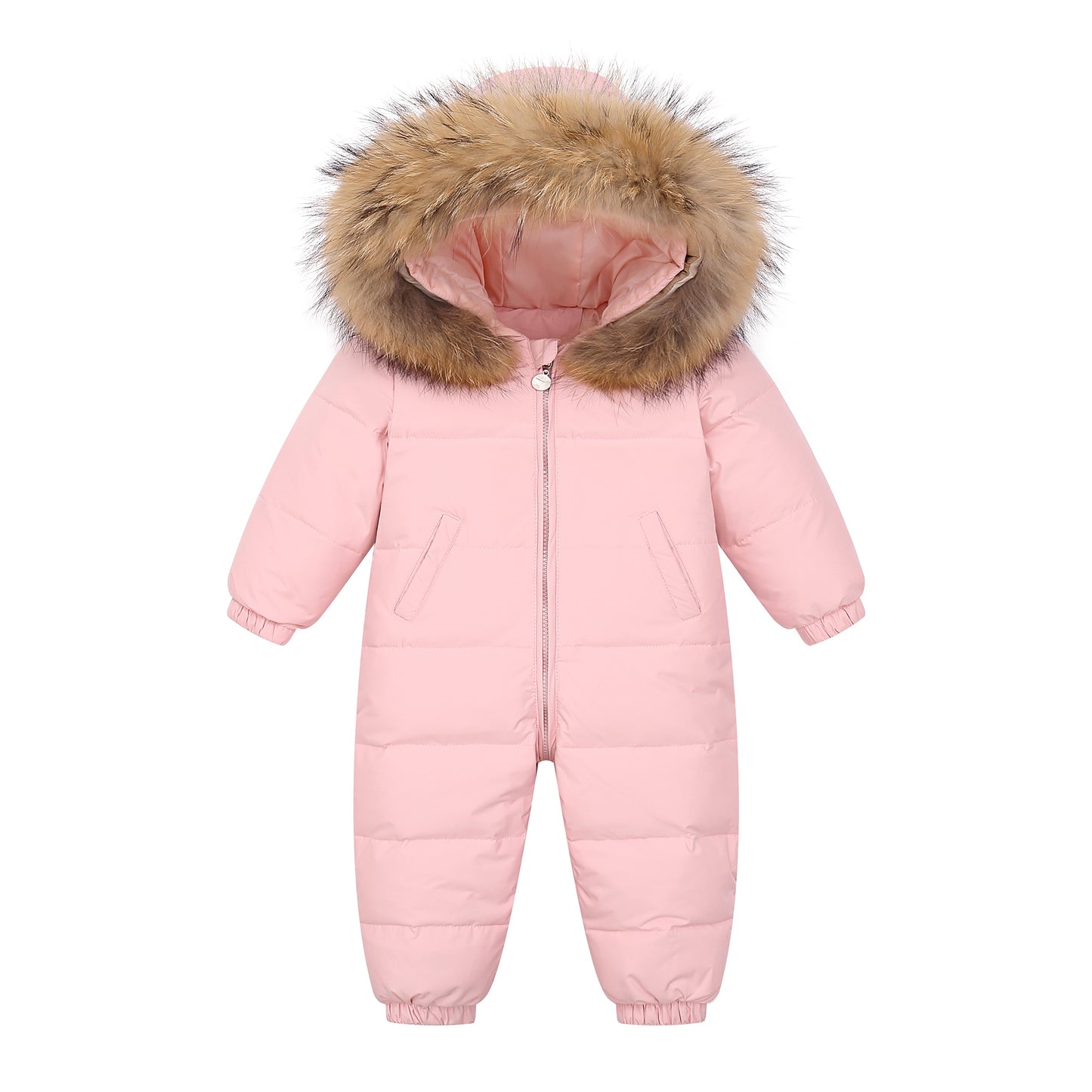 Toddler Baby Girls Boys Sweater Coat Winter Outwear Zipper Down Jumpsuits Snowsuit Coat Romper