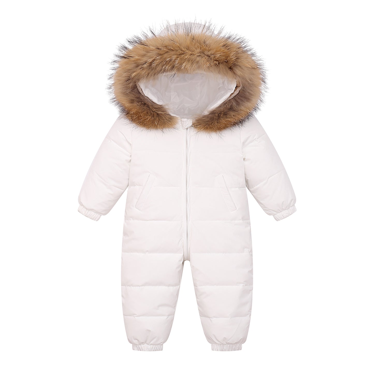 Toddler Baby Girls Boys Sweater Coat Winter Outwear Zipper Down Jumpsuits Snowsuit Coat Romper