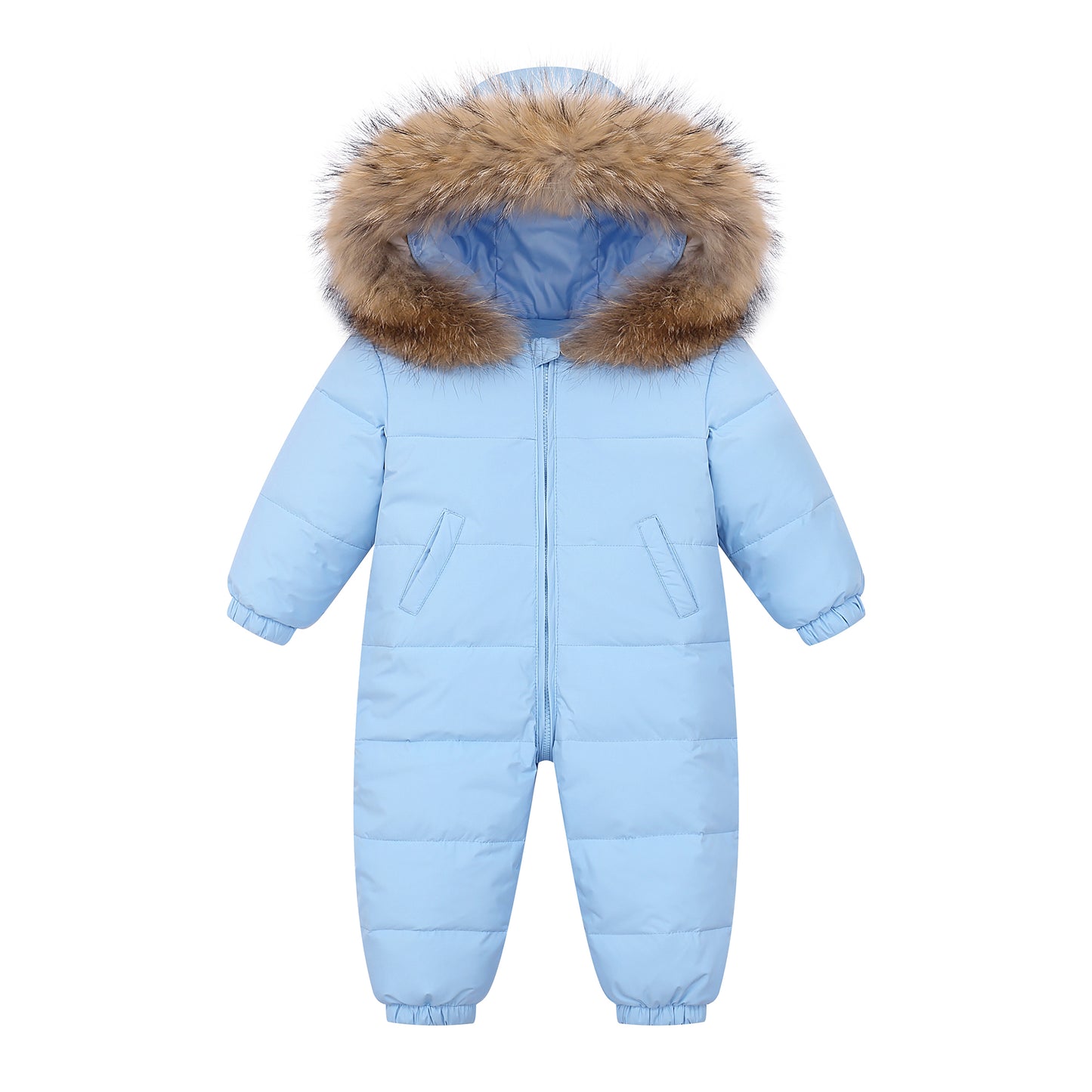 Toddler Baby Girls Boys Sweater Coat Winter Outwear Zipper Down Jumpsuits Snowsuit Coat Romper