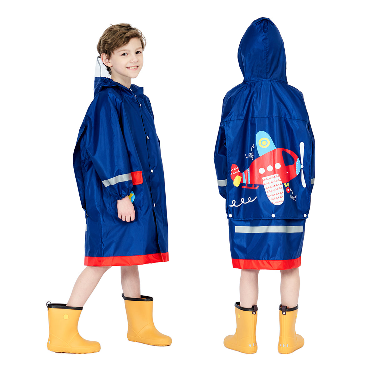 Kids Raincoats for Girls Boys Cartoon Toddler Waterproof Rain Wear Children Raincoat Jacket Poncho M-3XL Size